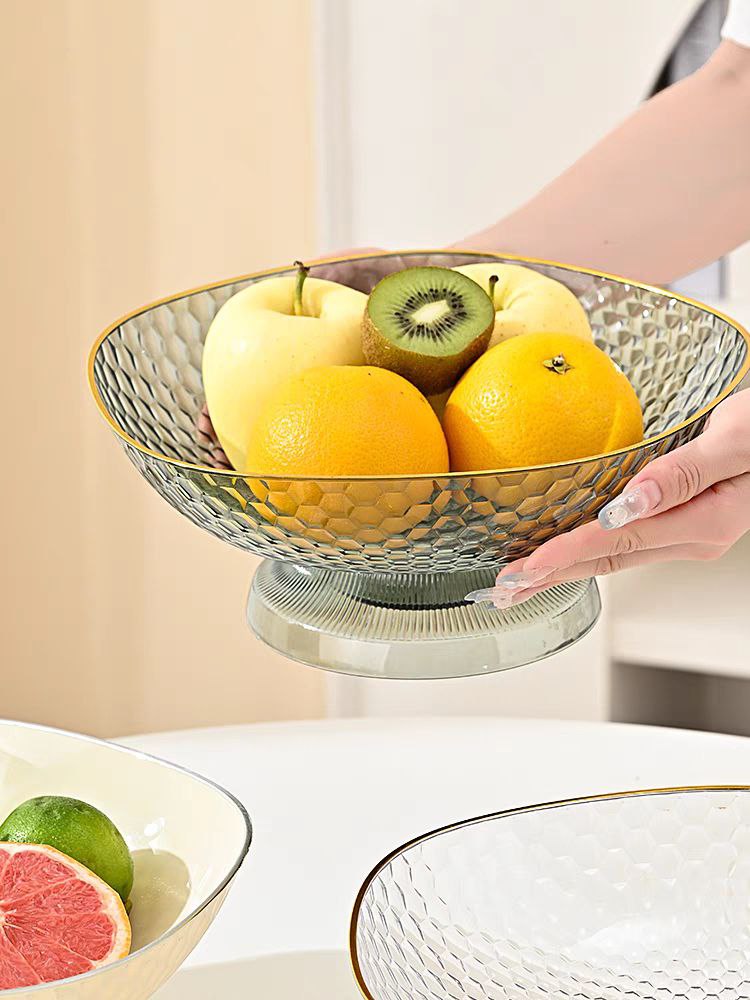 طبق اكليريك بقاعدة قابلة للفك لحمل وتقديم الفواكه والخضروات للضيوف بشكل شيك