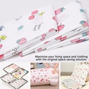 ثلاثة أكياس فاكيوم بمقاسات مختلفة لتخزين الملابس والبطاطين وتوفير المساحات والحفاظ عليهم من الاتربة