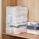 كيس تخزين فاكيوم للملابس والبطاطين موفرة للمساحة محكمة الغلق بسوستة حجم 80*100 سم