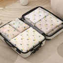 كيس تخزين فاكيوم للملابس والبطاطين موفرة للمساحة محكمة الغلق بسوستة حجم 80*100 سم