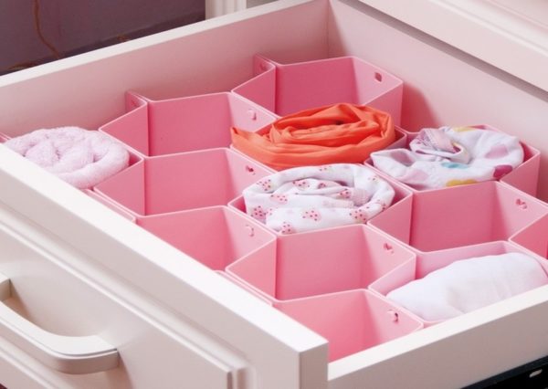 منظم ادراج خلية النحل متعدد الاستخدام لتقسيم الدرج