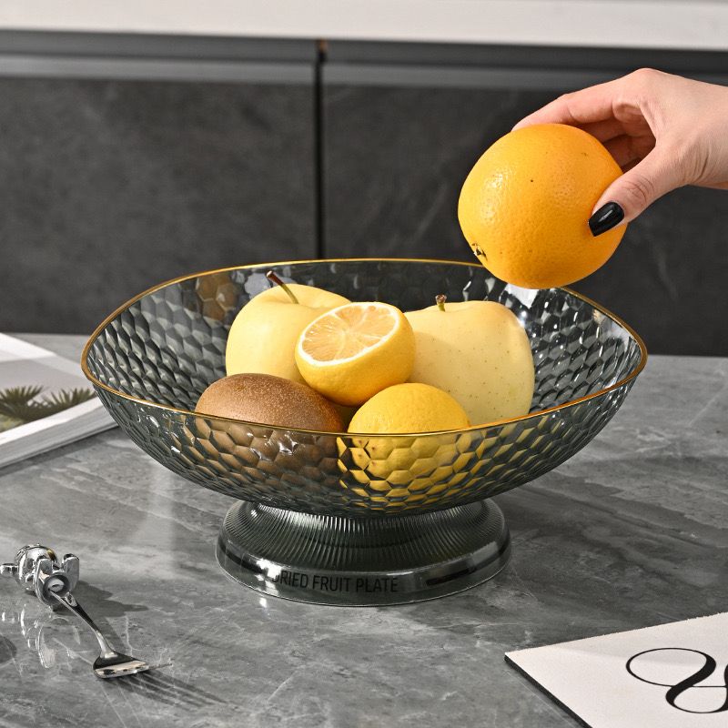 طبق اكليريك بقاعدة قابلة للفك لحمل وتقديم الفواكه والخضروات للضيوف بشكل شيك