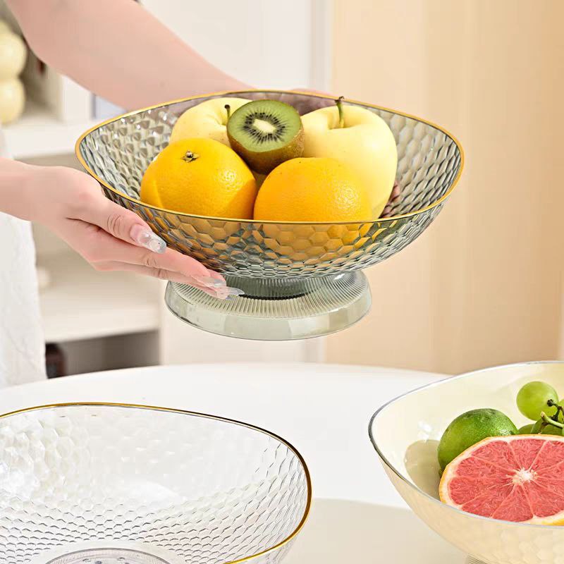 طبق اكليريك بقاعدة قابلة للفك لحمل وتقديم الفواكه والخضروات للضيوف بشكل شيك