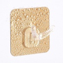 هوك شفاف 2 شماعة دبل فيس بديل للمسامير لتعليق الملابس وادوات الحمام والمطبخ بدون حفر وتخريم