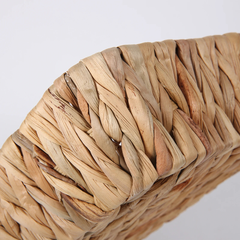 طقم صواني خوص 3 قطع مربع الشكل بمقاسات مختلفة لحمل وتقديم الفواكه والخضروات والمناديل