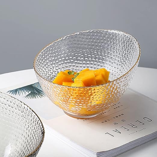 بولة اكليريك شفاف لحمل وتقديم الفواكه والخضروات والسلطات للضيوف بشكل شيك