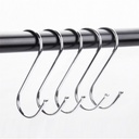 طقم هوك 5 قطع علي شكل حرف s من المعدن القوي لحمل و تنظيم ادوات المطبخ و الفوط و الملابس