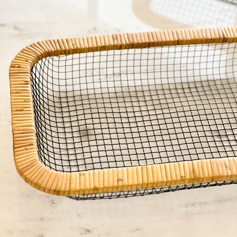 سلة فاكهه معدن لتقديم الفواكه للضيوف بشكل شيك ومختلف