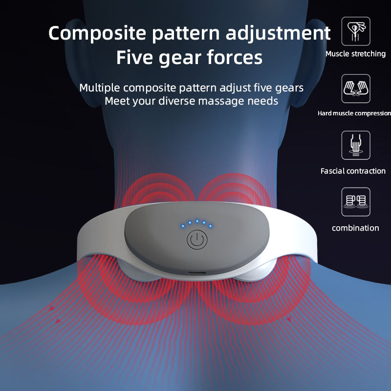 USB جهاز مساج ز تدليك للرقبة مبطن 5 مستويات يساعد علي الراحة و الاسترخاء يعمل بوصلة