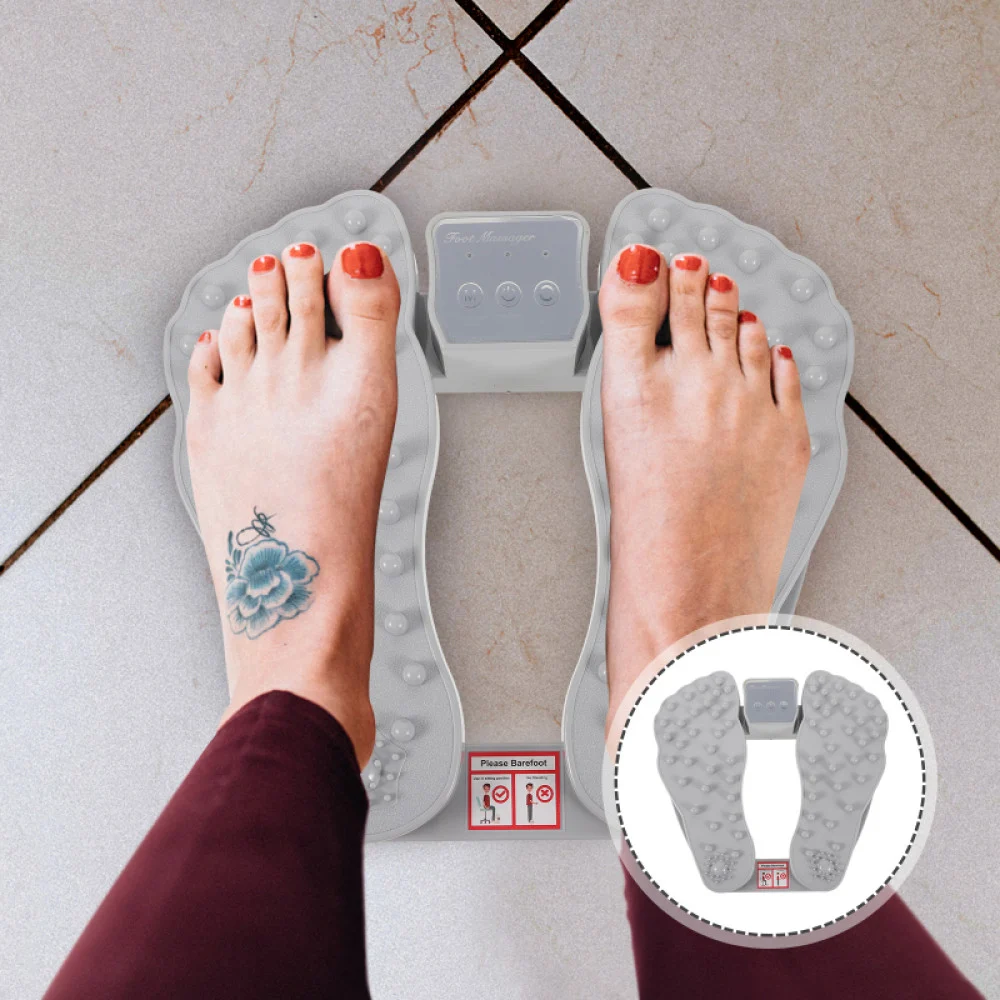 جهاز مساج وتدليك القدمين الإلكتروني لتخفيف ألم وأجهاد عضلات الساقين وتقليل التوترالجسدي يعمل بوصلة يواس بي