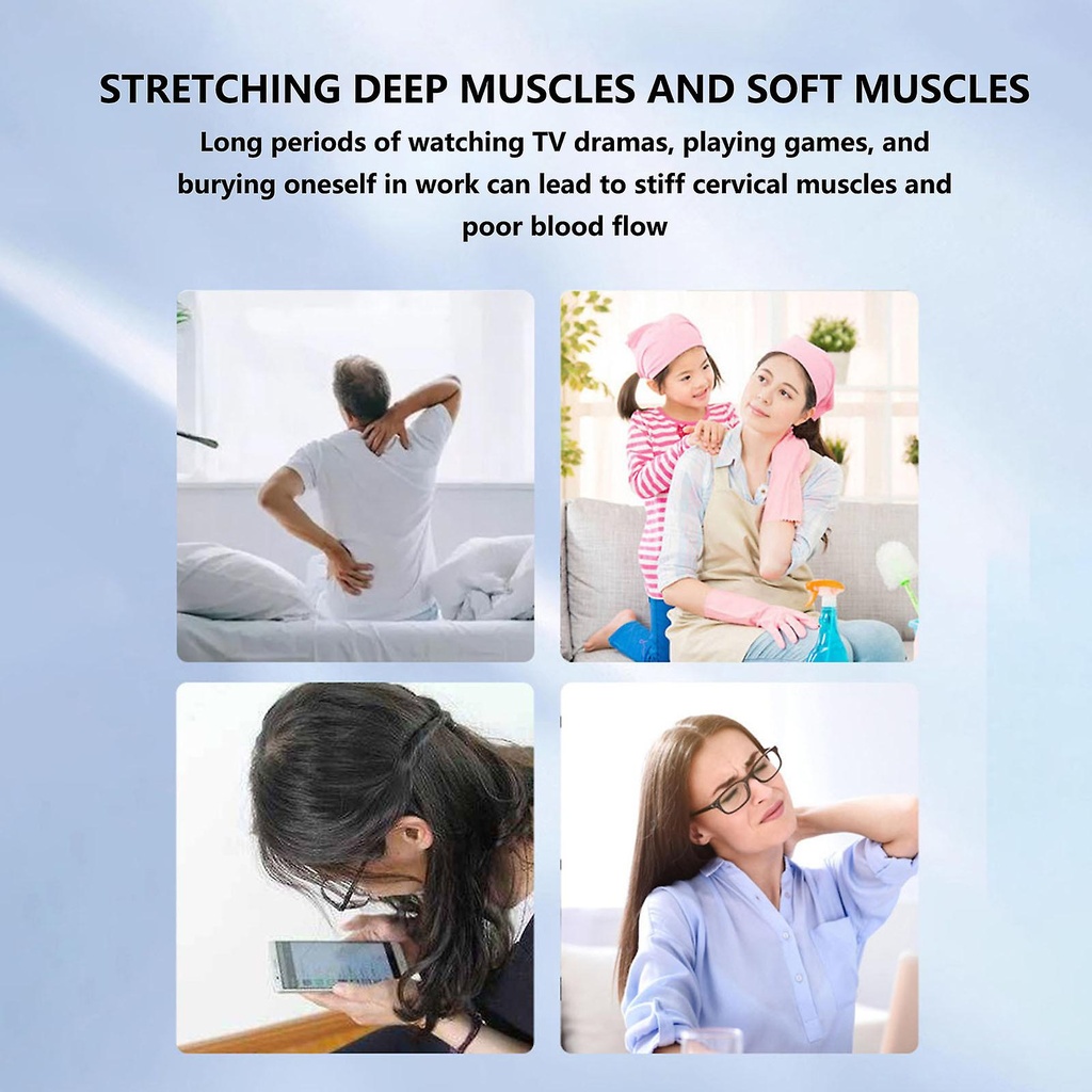 USB جهاز مساج و تدليك للرقبة مبطن 5 مستويات يساعد علي الراحة و الاسترخاء يعمل بوصلة