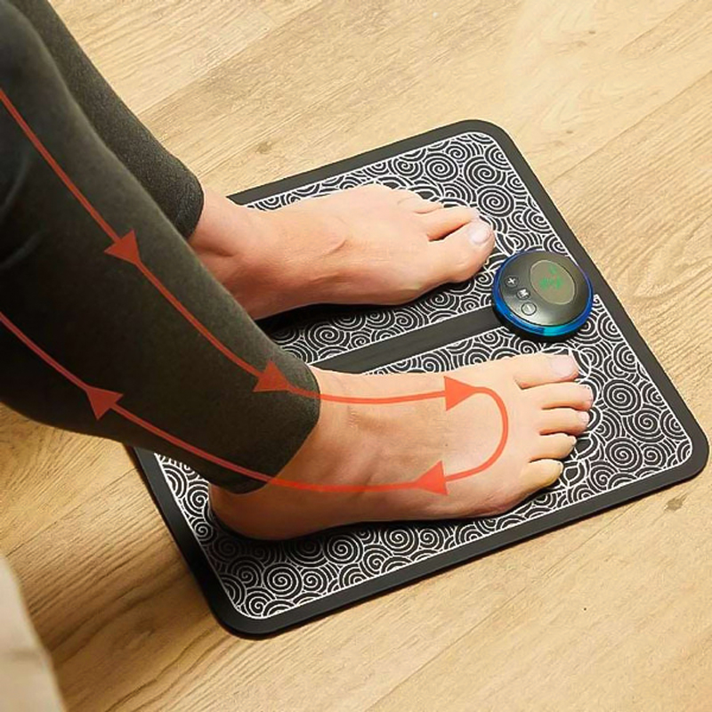 جهاز مساج وتدليك القدم ب 8 اوضاع مختلفة لتحسين الدورة الدموية وتخفيف الآم وإجهاد العضلات بوصلة يو اس بي