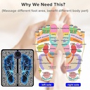 جهاز مساج وتدليك القدم ب 8 اوضاع مختلفة لتحسين الدورة الدموية وتخفيف الآم وإجهاد العضلات بوصلة يو اس بي