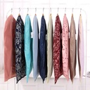 كفر ملابس قماش بسوستة و جزء شفاف لرؤية محتوياته للحفاظ علي الملابس من الغبار و لتعليق و تنظيم الملابس 60*130