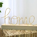 استاند خشب كلمة هوم مضئ يعمل بالبطارية لغرفة النوم و المعيشة و لتغير ديكور المنزل