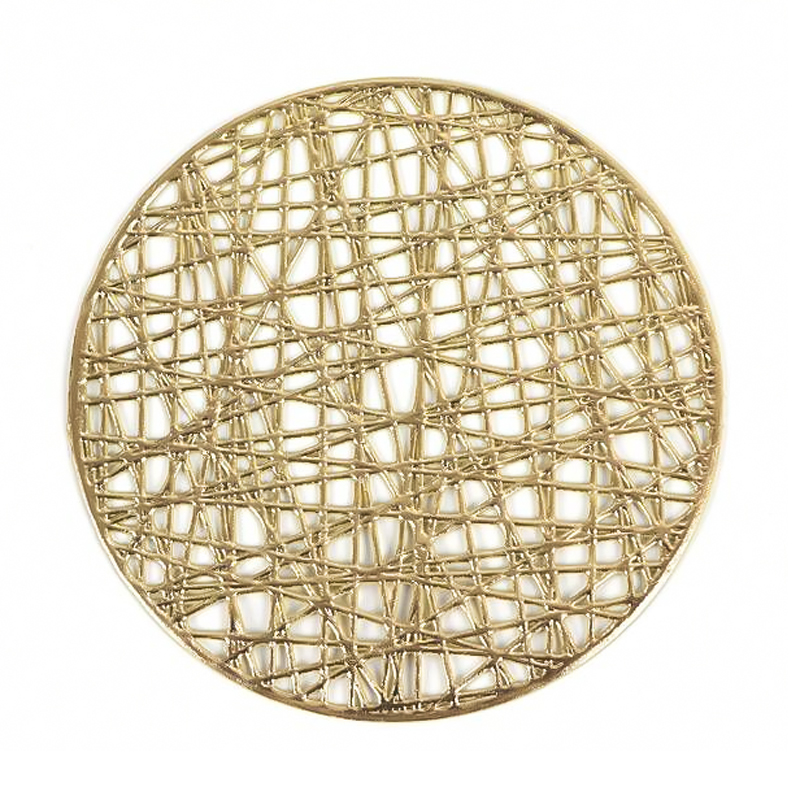 طقم كوستر ميني جلد 6 قطع لحمل الأكواب والشموع وقطع الديكور