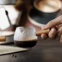 كنكة زجاج بايركس منرقش 150 ملي للقهوة والحليب و تقديم الصوصات علي السفرة