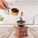 طقم اكواب ميعيارية  5 قطع لقياس مقادير القهوة والدقيق والتوابل ستاليس ستيل جولد غير قابل للصدأ