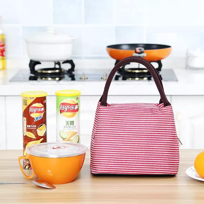 شنطة حرارية بيد لحفظ الطعام والمشروبات مبطنة فويل للعمل والرحلات