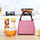 شنطة حرارية بيد لحفظ الطعام والمشروبات مبطنة فويل للعمل والرحلات