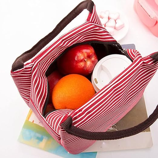 شنطة حرارية بيد لحفظ الطعام والمشروبات مبطنة فويل للعمل والرحلات