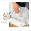 شنطة حرارية بيد لحفظ الطعام والمشروبات مبطنة فويل للعمل والرحلات