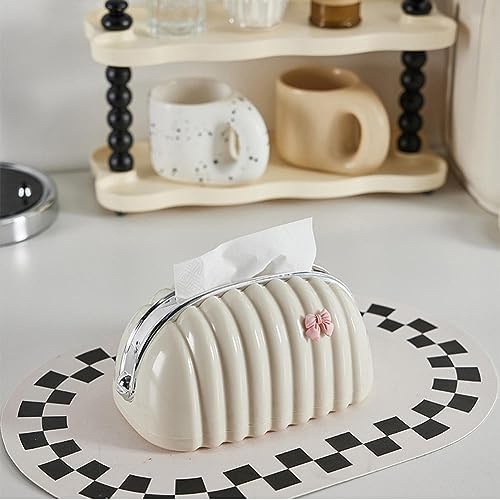 علبة مناديل اكليريك علي شكل شنطة لغرف النوم والأطفال والليفنج