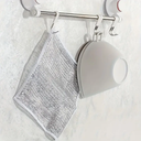 ليفة غسيل وتنظيف الأطباق والأكواب والبوتاجازات بطبقة مزدوجة قابلة لاعادة الاستخدام