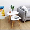 طقم ترابيزات مودرن خشب قطعتين للركنة لتجديد ديكور منزلك