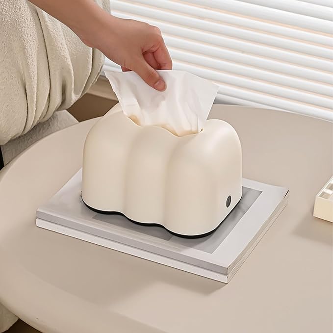 علبة مناديل بلاستيك بسوستة داخلية لسهولة استخدامها لغرفة النوم و المعيشة و الاطفال