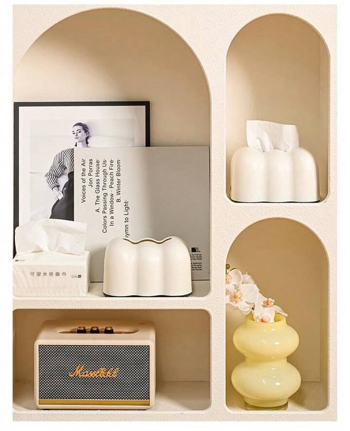 علبة مناديل بلاستيك بسوستة داخلية لسهولة استخدامها لغرفة النوم و المعيشة و الاطفال