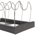 حامل و منظم 7 خانات لاغطية الحلل و الحلل و الواح التقطيع قابلة للطي لتوفير مساحة