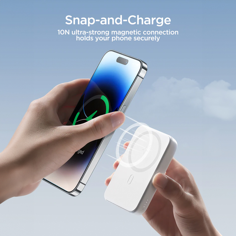 باور بانك مغناطيسي ميني مزود بوصلة يو اس بس 10000 ملي امبير