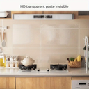 رول استيكر شفاف لاصق 2 متر وتربروف لحوائط المطبخ لمنع تكون الدهون قابل للقص