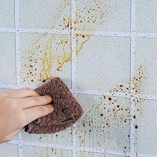 رول استيكر شفاف لاصق 2 متر وتربروف لحوائط المطبخ لمنع تكون الدهون قابل للقص