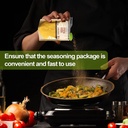 حامل ومنظم اكياس توابل 10 قطع ذاتي اللصق علي الحائط او داخل التلاجة للحفاظ علي الطعام من الرطوبة والتخزين