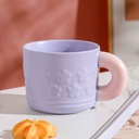 مج بورسلين ثري دي شكل ورود 230 ملي بيد لشرب المشروبات الباردة و الساخنة