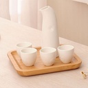 طقم صواني خشب 3 قطع لحمل و تقديم الشاي والقهوة والحلويات والفاكهة