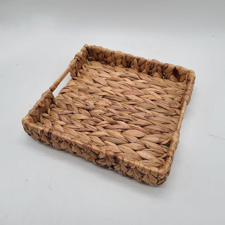 طقم باسكت خوص 3 قطع بمقاسات مختلفة لحمل وتنظيم ادوات العناية بالبشرة وقطع الديكور بيد لسهولة الحمل