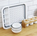صفاية سيليكون قابلة للطي والفرد عملية لتنظيم وتجفيف الأطباق والأكواب