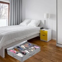 منظم ملابس وتربروف مقسم 10 خانات بغطاء شفاف لسهولة الرؤية للبناطيل والتيشرتات والاحذاية بيد