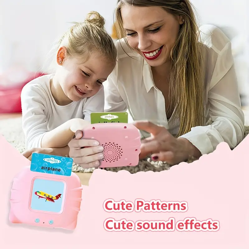 لعبة بطاقات تعليمية  مع 112 بطاقة على الوجهين مع 224 كلمة ناطقة باللغة الانجليزية لتعلم اللغة سهلة الاستخدام