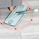 مساحة تنظيف دواره بغيار مع جردل 8 لتر بعصارة بفاصل للمياه المتسخة والنظيفه وفتحة لتصريف المياه ويد