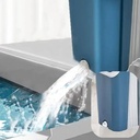 مساحة تنظيف دواره بغيار مع جردل 8 لتر بعصارة بفاصل للمياه المتسخة والنظيفه وفتحة لتصريف المياه ويد