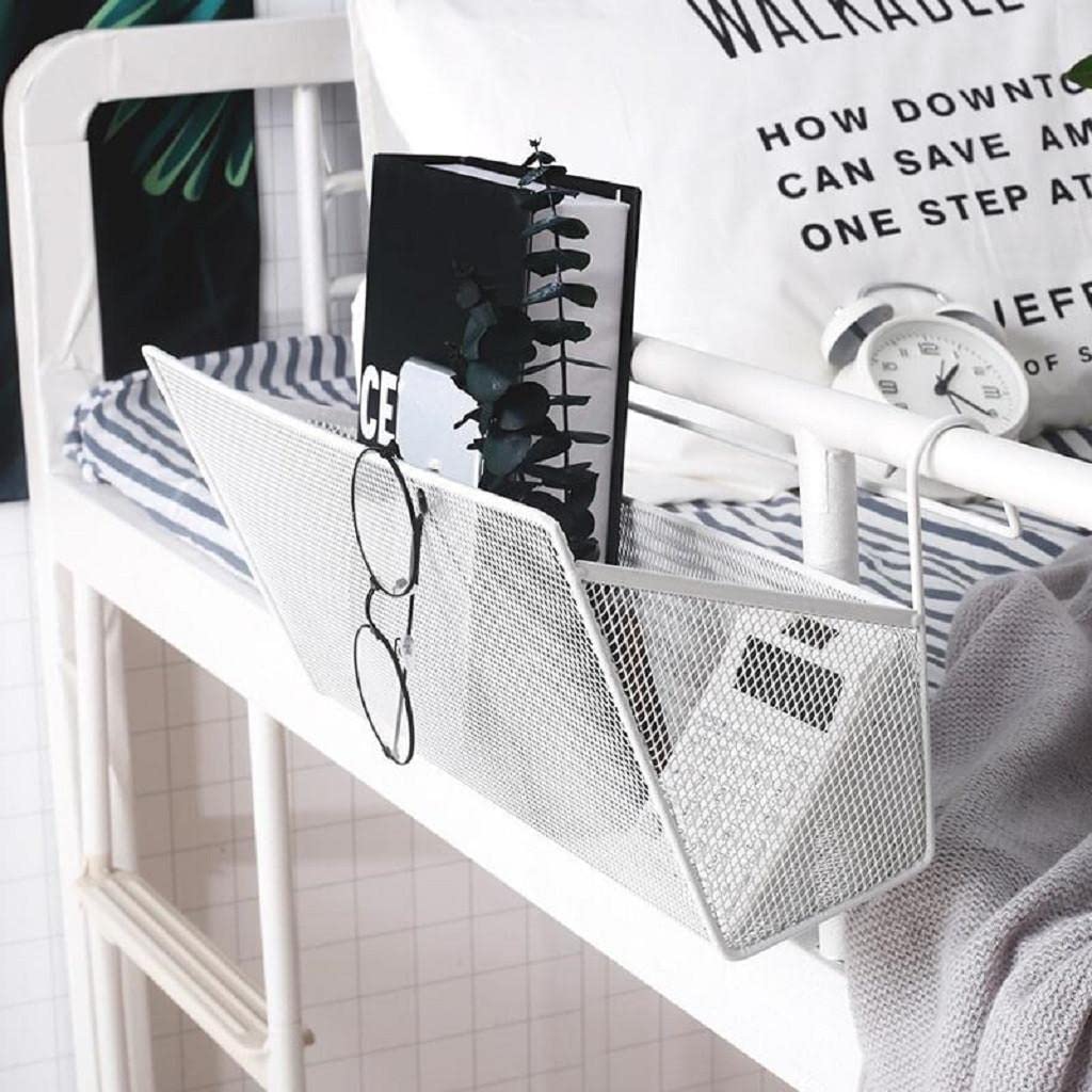 باسكت وحامل معدن لادوات المطبخ والحمام وادوات العناية بالبشرة والشعر يعلق علي الارفف