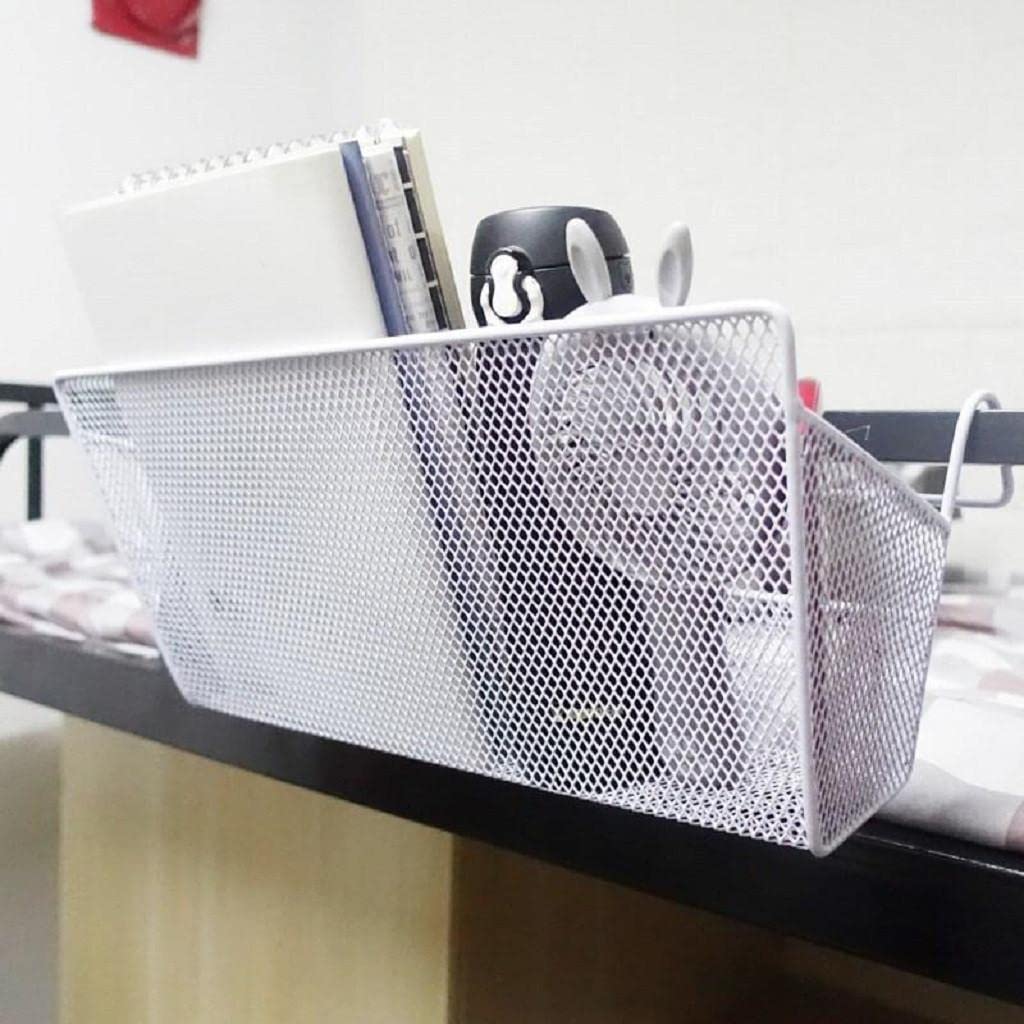 باسكت وحامل معدن لادوات المطبخ والحمام وادوات العناية بالبشرة والشعر يعلق علي الارفف