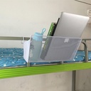 باسكت وحامل معدن لادوات المطبخ والحمام وادوات العناية بالبشرة والشعر يعلق علي الارفف