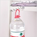 رف معدن علي شكل موجة لتعليق الشماعات بسهولة ف الدولايب