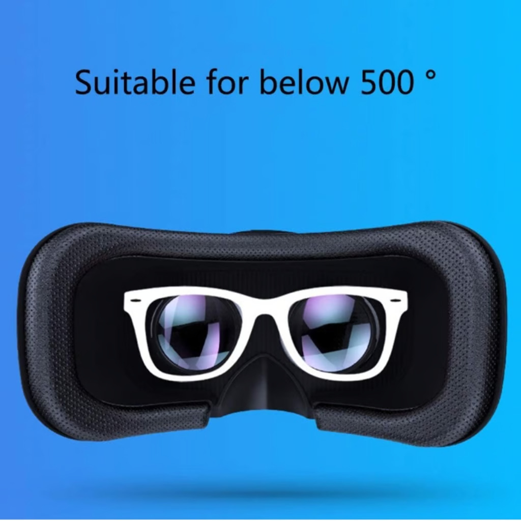 نظارة الواقع الأفتراضي مع سماعة مدمجه بها لمشاهدة الأفلام ولعب الألعاب مناسبة للأيفون والأندرويد