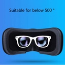 نظارة الواقع الأفتراضي مع سماعة مدمجه بها لمشاهدة الأفلام ولعب الألعاب مناسبة للأيفون والأندرويد